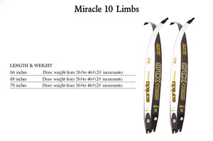 Bisque Sanlida® Miracle X10 ILF Target Recurve Bow Kit – Dark Blue Edition SANLIDA