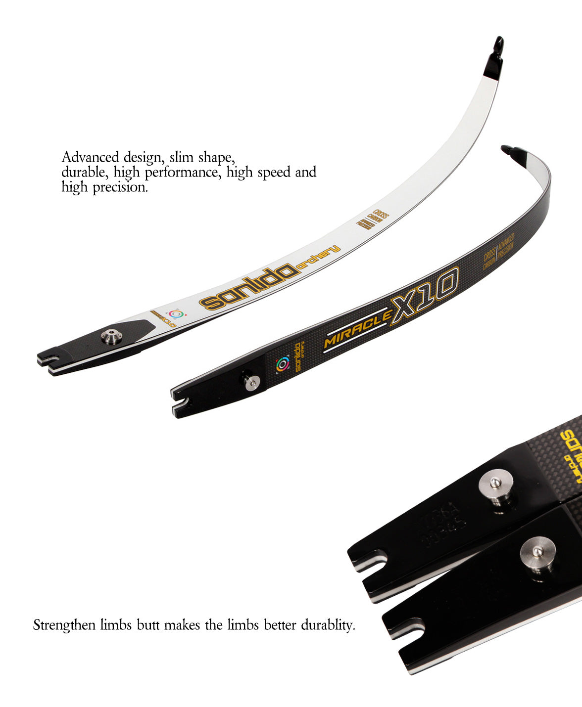 Light Gray Sanlida® Miracle X10 ILF Target Recurve Bow Kit – Dark Blue Edition SANLIDA