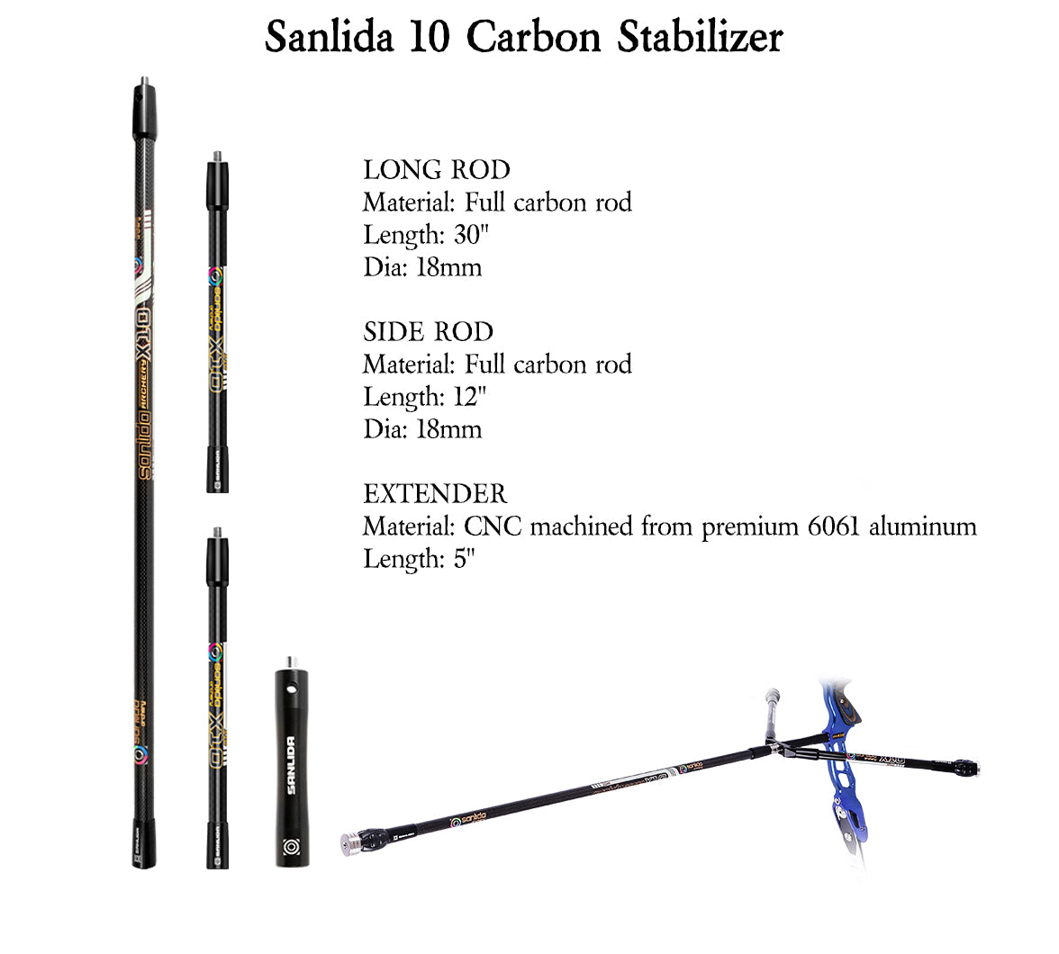 Light Gray Sanlida® Miracle X10 ILF Target Recurve Bow Kit – Dark Blue Edition SANLIDA