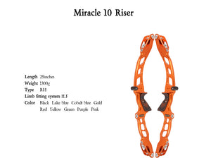 Chocolate Sanlida® Miracle X10 ILF Target Recurve Bow Kit – Orange Edition SANLIDA