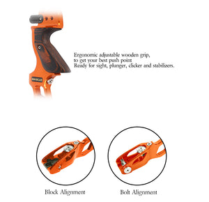 Chocolate Sanlida® Miracle X10 ILF Target Recurve Bow Kit – Orange Edition SANLIDA
