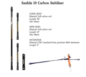 Light Gray Sanlida® Miracle X10 ILF Target Recurve Bow Kit – Orange Edition SANLIDA