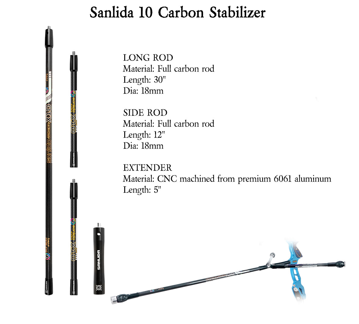 Light Gray Sanlida® Miracle X10 ILF Target Recurve Bow Kit – Light Blue Edition SANLIDA
