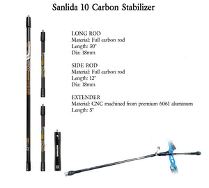 Light Gray Sanlida® Miracle X10 ILF Target Recurve Bow Kit – Light Blue Edition SANLIDA