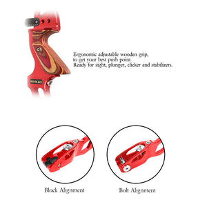 Maroon Sanlida® Miracle X10 ILF Target Recurve Bow Kit – Red Edition SANLIDA