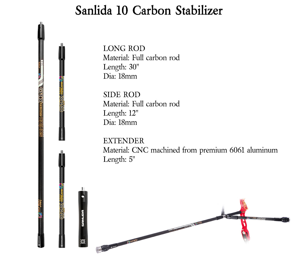 Light Gray Sanlida® Miracle X10 ILF Target Recurve Bow Kit – Red Edition SANLIDA