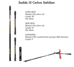Light Gray Sanlida® Miracle X10 ILF Target Recurve Bow Kit – Gold Edition SANLIDA