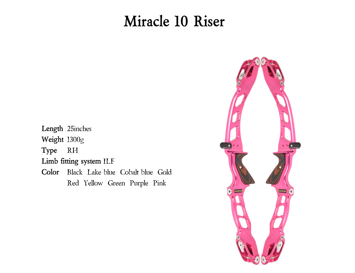 Pale Violet Red Sanlida® Miracle X10 ILF Target Recurve Bow Kit – Pink Edition SANLIDA