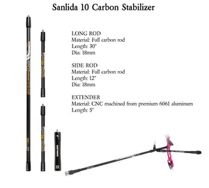Light Gray Sanlida® Miracle X10 ILF Target Recurve Bow Kit – Pink Edition SANLIDA