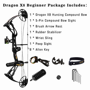 Light Gray Sanlida® Dragon X8 60lbs/70lbs Basic & Full Kit SANLIDA