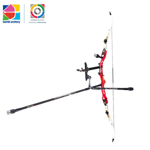 Light Gray Sanlida® Miracle X10 ILF Target Recurve Bow Kit – Red Edition SANLIDA