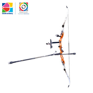 Dark Slate Gray Sanlida® Miracle X10 ILF Target Recurve Bow Kit – Orange Edition SANLIDA