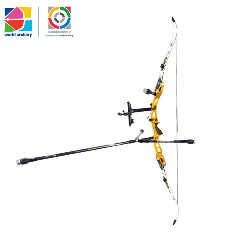 Light Gray Sanlida® Miracle X10 ILF Target Recurve Bow Kit – Gold Edition SANLIDA