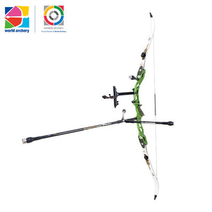 Light Gray Sanlida® Miracle X10 ILF Target Recurve Bow Kit – Green Edition SANLIDA
