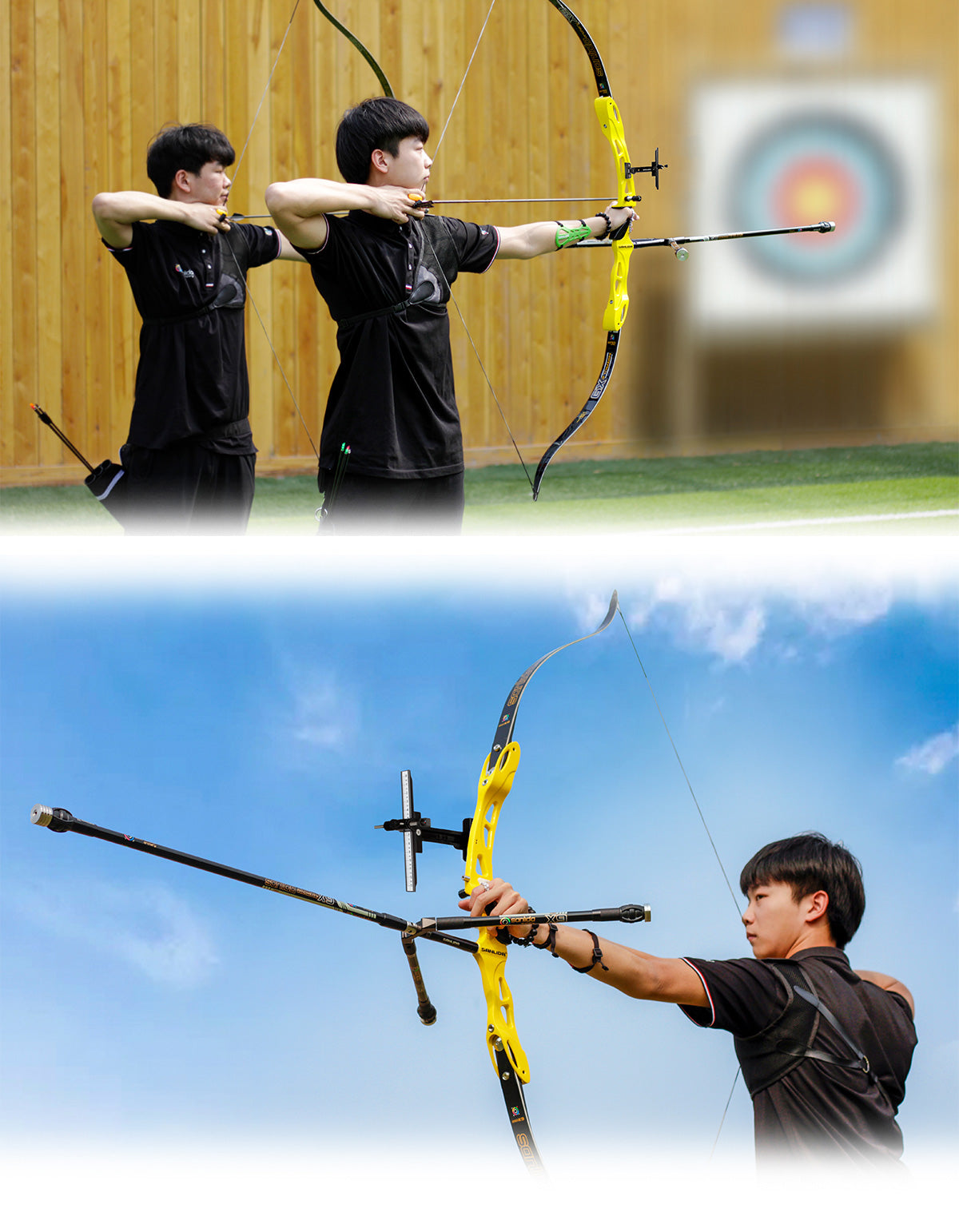 Sky Blue Sanlida® Miracle X9 Recurve Bow (Red Edition) SANLIDA