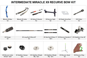 Dark Slate Gray Sanlida® Miracle X9 Recurve Bow (Red Edition) SANLIDA