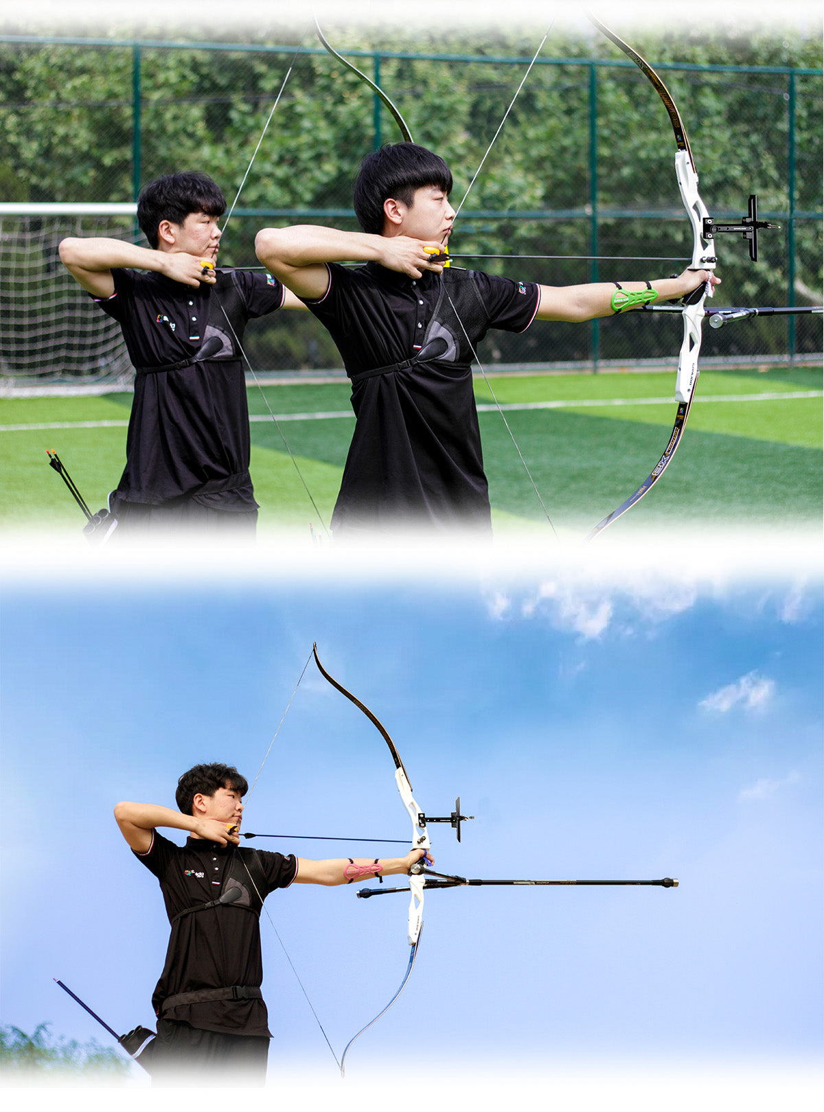 Light Steel Blue Sanlida® Miracle X8 Recurve Bow Riser SANLIDA