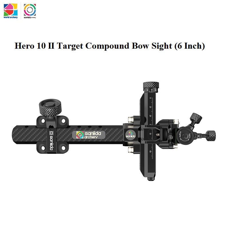 Dark Slate Gray Sanlida® Hero 10 II Compound Bow Sight (6/9 Inch) SANLIDA