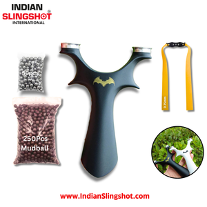 White Smoke Round-Head Bat Resin Slingshot INDIAN SLINGSHOT