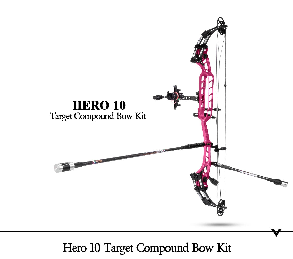 Thistle Sanlida® Hero 10 II Target Full Module Compound Bow Kit - Pink Edition SANLIDA