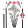 Dark Slate Gray Pure Carbon Arrows Pure Carbon Arrow ID 6.2 Spine 300 350 400 500 600 For Compound Recurve Traditional Bow Arrows INDIAN SLINGSHOT