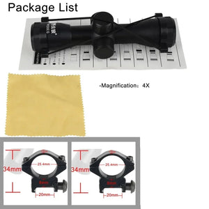 Tan 4X30 EG Outdoor Tactical Optical Sight Scope INDIAN SLINGSHOT