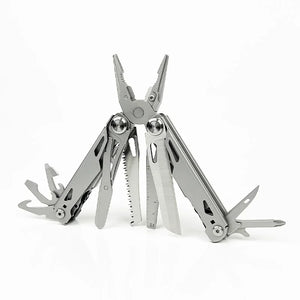 White Smoke 28 in 1 Folding Pocket Multi Tool Stainless Steel Pliers MARKSMAN
