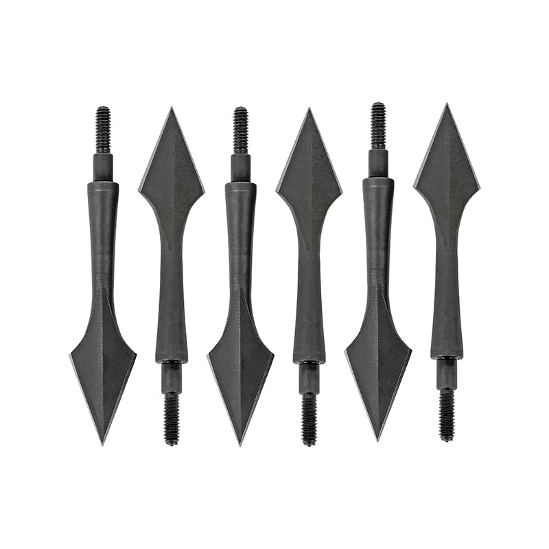 White Smoke Retro Arrow Broadhead 8/32 Universal Thread Carbon Steel Arrow Point Tips MARKSMAN