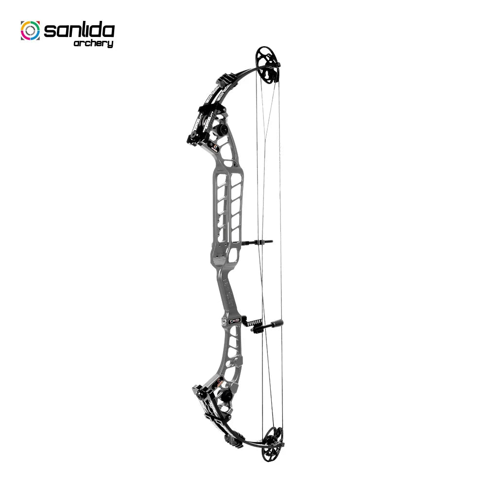 Dark Slate Gray Sanlida® Hero 10 II Target Full Module Compound Bow Kit - Silver Edition SANLIDA