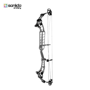 Dark Slate Gray Sanlida® Hero 10 II Target Full Module Compound Bow Kit - Silver Edition SANLIDA