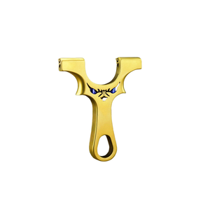 White Smoke Golden Little Monster Stainless Steel Slingshot INDIAN SLINGSHOT
