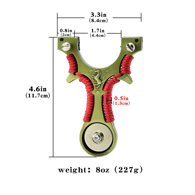 Dark Khaki Ferrari Magnetic High Precision Fast Pressure Slingshot Infrared Laser Aiming High-power Outdoor Target Shooting Game catapult MARKSMAN
