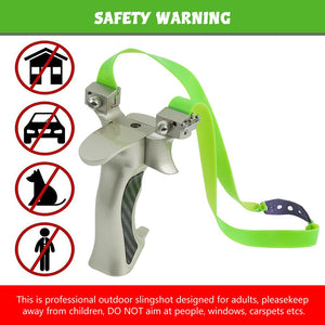 Olive Drab Professional Olympic Aluminum Alloy Slingshot For Competitive Shooting INDIAN SLINGSHOT