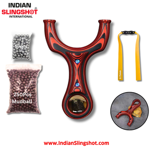 Dim Gray G10 Stainless Steel Slingshot INDIAN SLINGSHOT