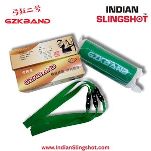 Dark Green GZK Premium Slingshot Rubber Latex Bands (Multiple Thickness & Length Options Available) GZK