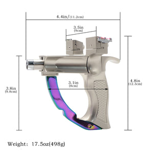 White Smoke Fusion Laser Pro Aluminum Alloy Slingshot INDIAN SLINGSHOT