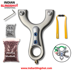 Gray Titanium Axis Slingshot MARKSMAN