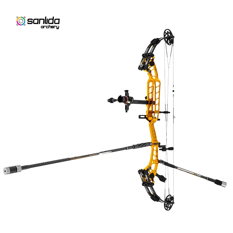 Black Sanlida® Hero 10 II Target Full Module Compound Bow Kit - Orange Edition SANLIDA