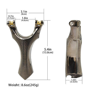 Dim Gray Pulley Slingshot With Round Rubber For Fishing INDIAN SLINGSHOT
