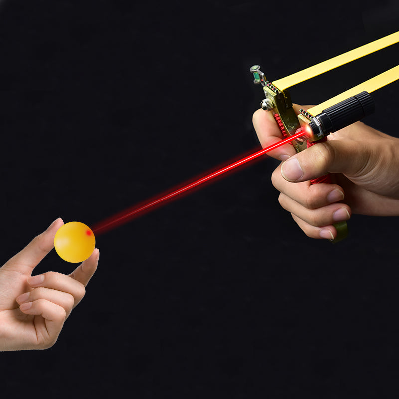 Black Ferrari Magnetic High Precision Fast Pressure Slingshot Infrared Laser Aiming High-power Outdoor Target Shooting Game catapult MARKSMAN