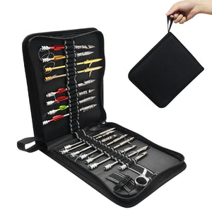 White Smoke 36-Compartment Dart Storage Case – Portable Organizer for Slingshot Fishing Darts & Spearheads INDIAN SLINGSHOT