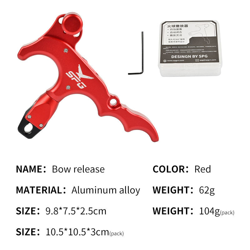 SPG 360° Rotating Archery Release Aid with Adjustable Trigger