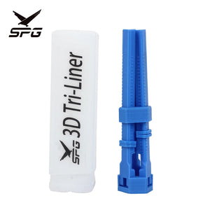 Lavender SPG 3D Tri-Liner Fletching Jig – Precision Arrow Vane Marking Tool (Blue) SPG