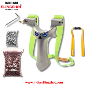 Dark Sea Green BlueFang Stainless Steel Slingshot MARKSMAN