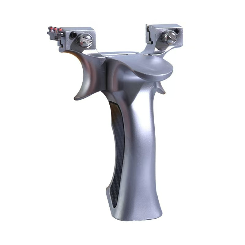 Dim Gray Professional Olympic Aluminum Alloy Slingshot For Competitive Shooting INDIAN SLINGSHOT