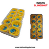 Rosy Brown 10-Pack High-Quality Slingshot Catapult Accessories | Replacement Flat Bands | 20CM Length | 0.75MM / 0.76MM / 1MM Thickness | High Elastic Natural Latex INDIAN SLINGSHOT