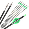 Dark Slate Gray Pure Carbon Arrows Pure Carbon Arrow ID 6.2 Spine 300 350 400 500 600 For Compound Recurve Traditional Bow Arrows INDIAN SLINGSHOT