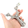Black Powerful Aiming High Precision Stainless Steel Slingshot MARKSMAN