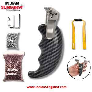 Slate Gray CarbonBlade Stainless Steel Slingshot MARKSMAN