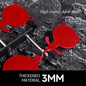 Black 3mm Thick Alloy Bear Ground Target – Outdoor Practice & Training Accessory INDIAN SLINGSHOT